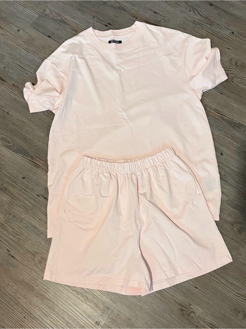 Pink Short Sleeve Short Set
